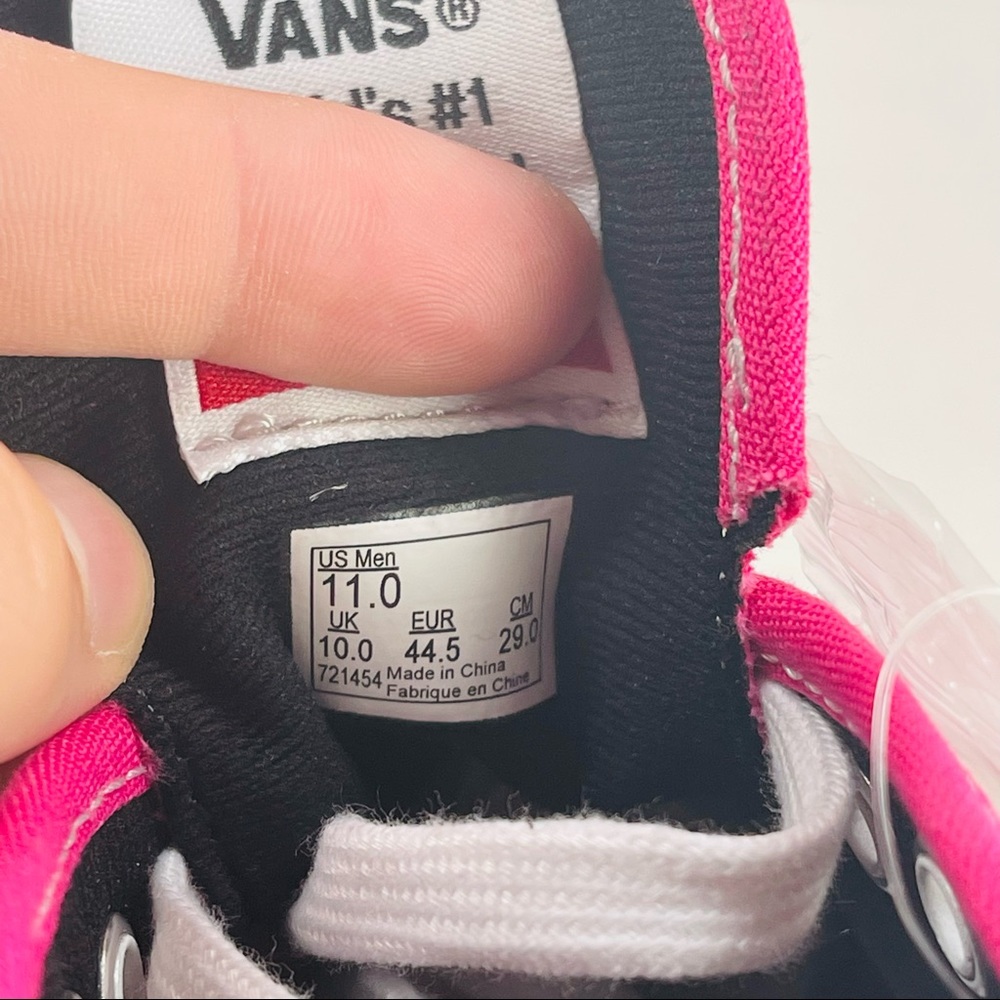 Vans Authentic Pro (Magenta Pink/Black) Suede/Canvas Sneaker Size 11 Men - Picture 8 of 8